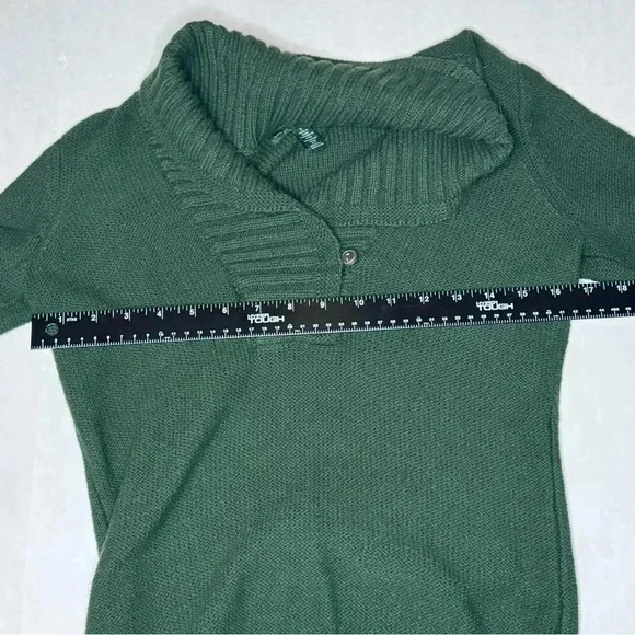 Lauren Ralph‎ Lauren Jeans Co. Women's Knit Sweater Green Cowl Neck Size Small - Picture 4 of 6